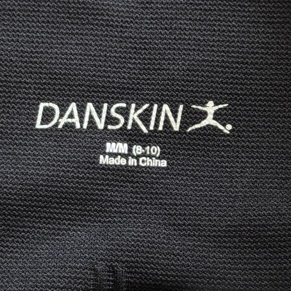 Danskin Black Cropped Leggings Women’s Activewear Capri Stretch Pants Sz Medium - Picture 6 of 7
